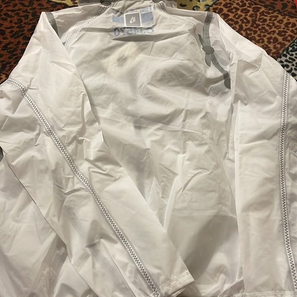Nike performance jacket- 100%nylon,Color-White , Size- XL. Fits XXL or up too. - Picture 4 of 4